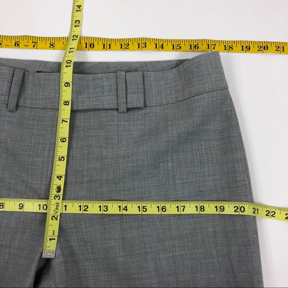 Pink Tartan Gray Wool Blend Capri Pants 10 - Picture 7 of 8